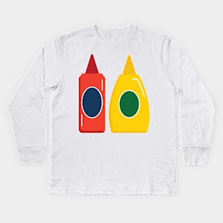 Ketchup and Mustard Kids Long Sleeve T-Shirt